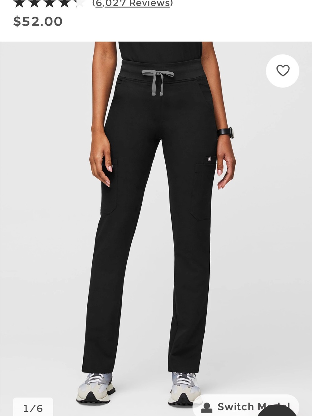 Figs straight leg medium regular length scrubs